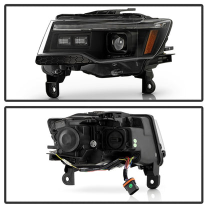 Spyder 14-21 Jeep Grand Cherokee (HID Model Only) Projector Headlights - Black SPYDER