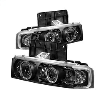 Spyder Chevy Astro 95-05/GMC Safari 95-05 Projector Headlights LED Halo Black PRO-YD-CA95-HL-BK SPYDER