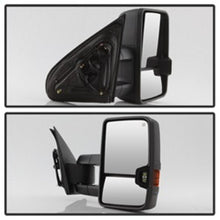 Load image into Gallery viewer, xTune Chevy Silverado 14-16 Heated Amber LED Signal Telescoping Mirrors MIR-CSIL14S-G2-PWH-AM-SET