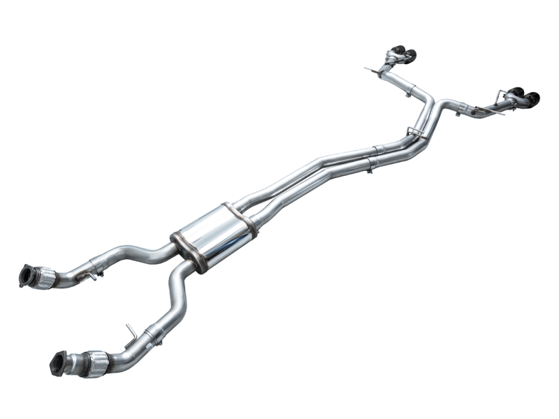 AWE Tuning 19-23 Audi C8 S6/S7 2.9T V6 AWD Track Edition Exhaust - Diamond Black Tips AWE Tuning