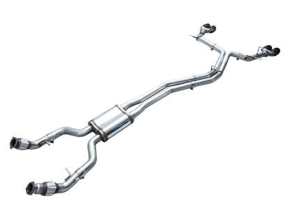 AWE Tuning 19-23 Audi C8 S6/S7 2.9T V6 AWD Track Edition Exhaust - Diamond Black Tips AWE Tuning