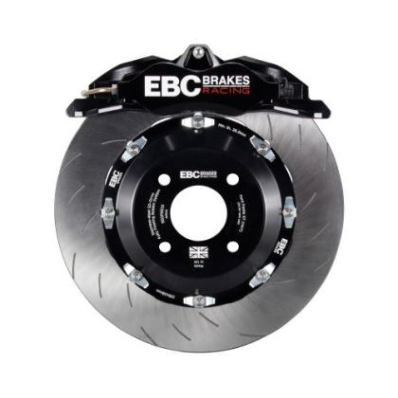 EBC Racing 04-09 Volkswagen GTI (Mk5) Black Apollo-4 Calipers 330mm Rotors Front Big Brake Kit EBC