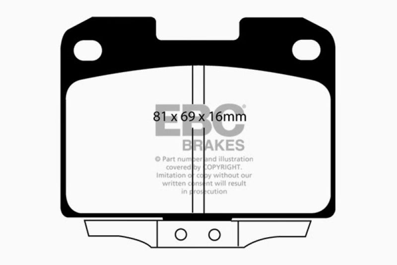 EBC YellowStuff Rear Brake Pads - DP41098R EBC