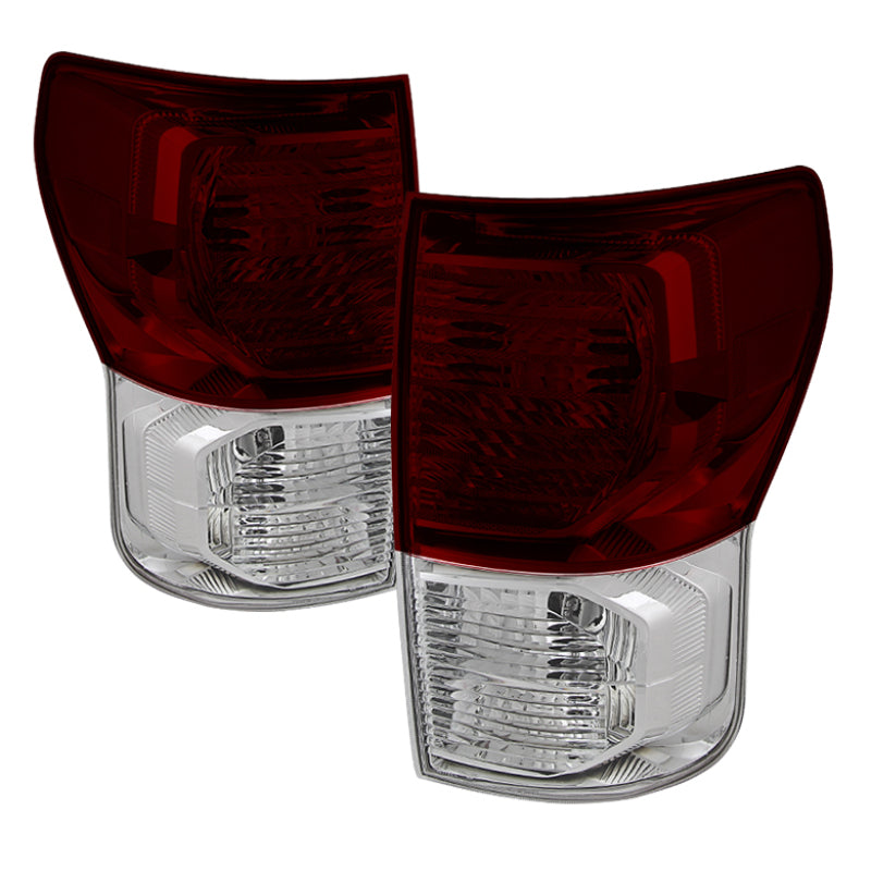 Xtune Toyota Tundra 2007-2013 OEM Style Tail Lights Red Smoked ALT-JH-TTU10-OE-RSM SPYDER