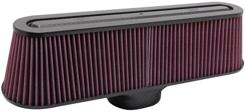 K&N Air Filter with Carbon Fiber Top and Base K&N Engineering