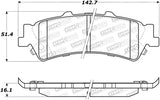 StopTech Premium Ceramic Brake Pads - 308.07921