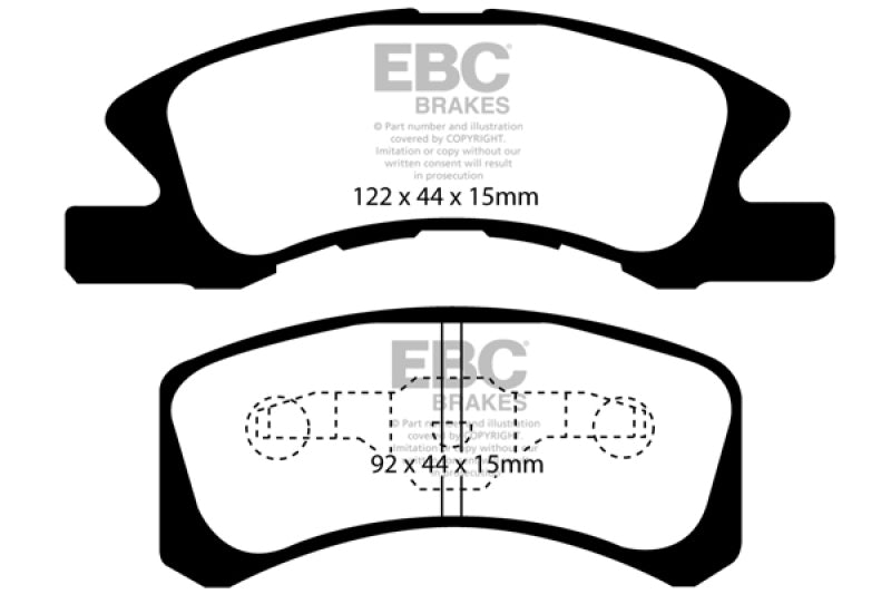 EBC Ultimax2 Front Brake Pads - UD1731 EBC