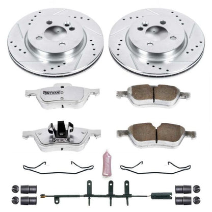 Power Stop 07-08 Mini Cooper Front Z26 Street Warrior Brake Kit PowerStop