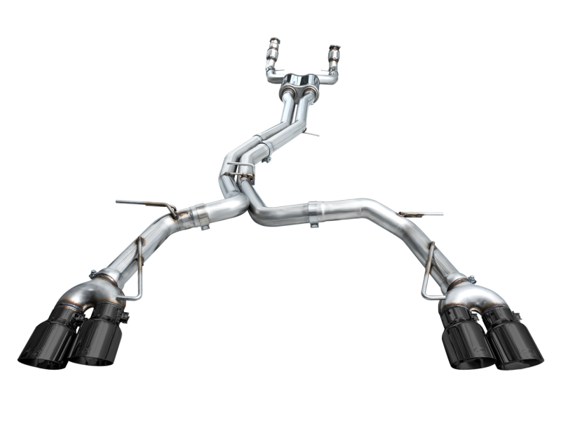 AWE Tuning 19-23 Audi C8 S6/S7 2.9T V6 AWD Track Edition Exhaust - Diamond Black Tips AWE Tuning