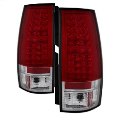 Spyder Chevy Suburban/GMC Yukon/Yukon Denali 07-14 LED Tail Lights Red Clear ALT-YD-CSUB07-LED-RC SPYDER
