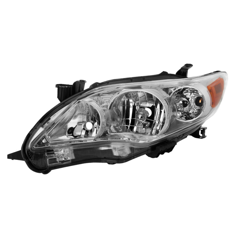xTune Toyota Corolla 11-13 Driver Side Headlights - OEM Left - Chrome HD-JH-TCO11-OE-L SPYDER
