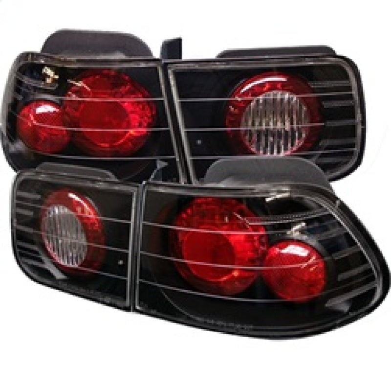 Spyder Honda Civic 96-00 2Dr Euro Style Tail Lights Black ALT-YD-HC96-2D-BK SPYDER