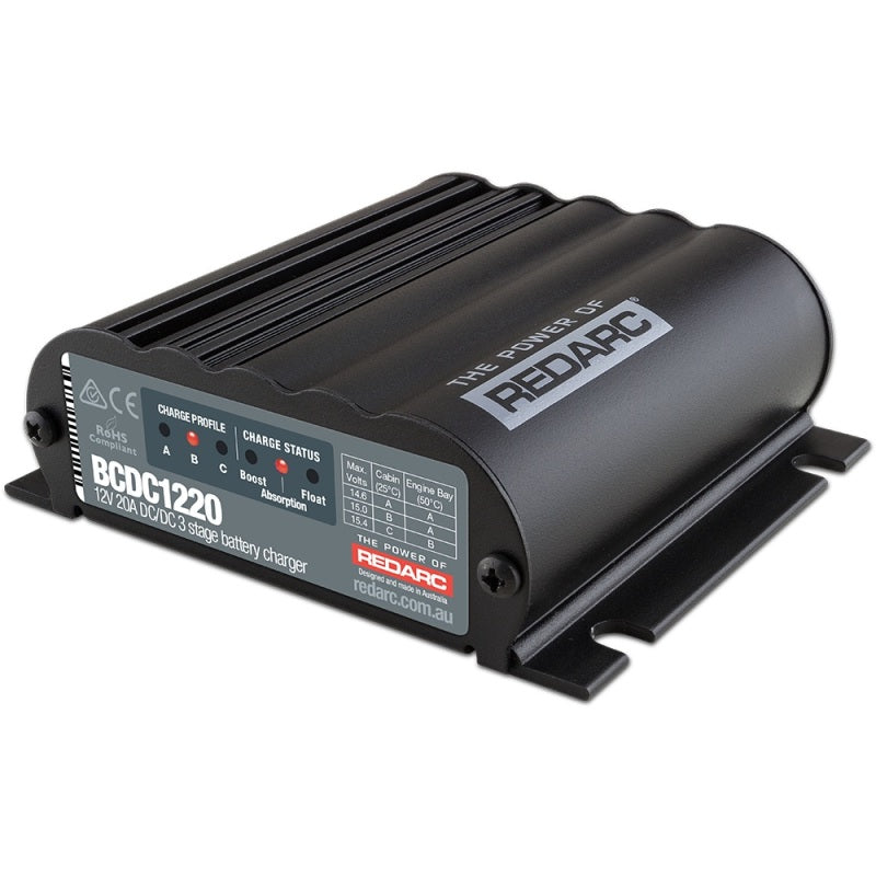 REDARC DC/DC 3-Stage In-Vehicle Battery Charger - 12V 20A REDARC