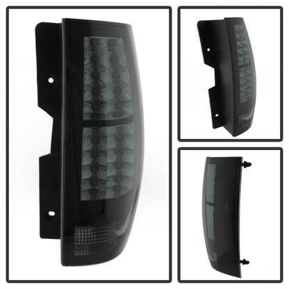 Spyder Chevy Suburban/GMC Yukon/Yukon Denali 07-14 LED Tail Lights Blk Smke ALT-YD-CSUB07-LED-BSM SPYDER