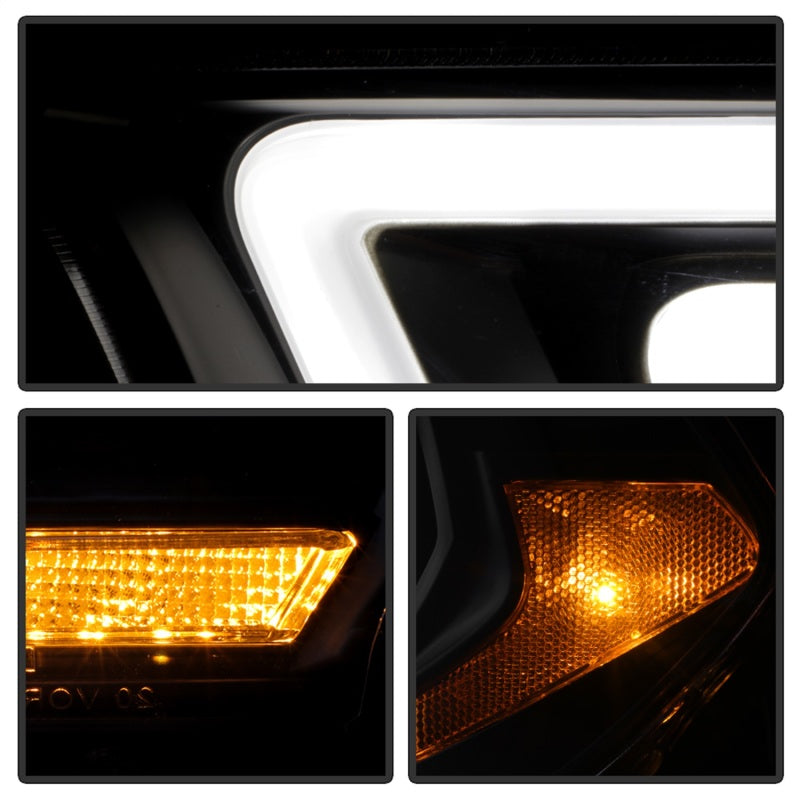 Spyder Dodge Durango 11-13 Halogen Model Only Projector Headlights - Black PRO-YD-DDU11SI-BK SPYDER