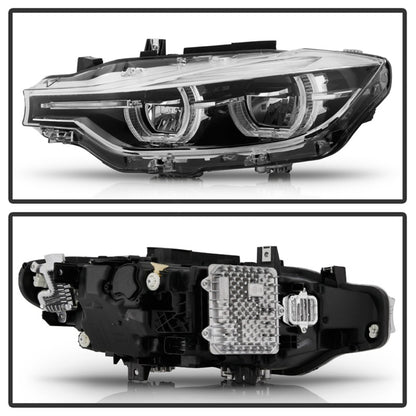 Spyder BMW F30 3 Series 4Dr LED Projector Headlights Chrome PRO-JH-BF3012H-4D-LED-C SPYDER