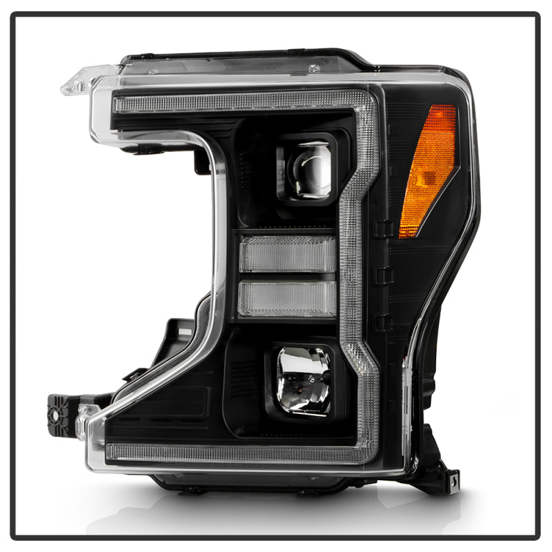 Spyder Signature 20-22 Ford F250/F350 (Halogen) Proj. Headlights - Black (PRO-YD-FS20HALSI-SEQ-BK) SPYDER