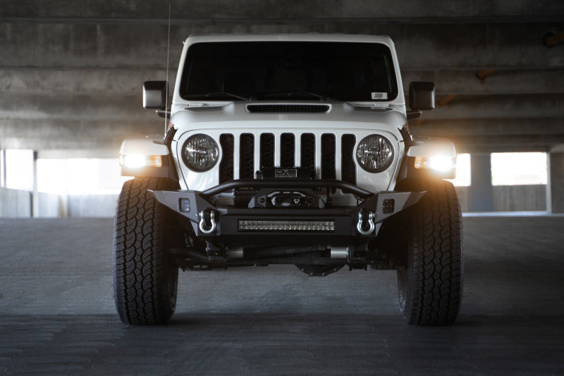 DV8 Offroad 18-23 Jeep Wrangler JL / 20-23 Jeep Gladiator JT FS-7 Mid-Width Winch Front Bumper DV8 Offroad