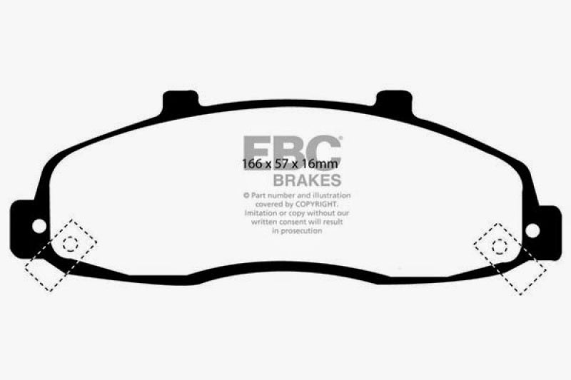 EBC YellowStuff Front Brake Pads - DP41259R EBC