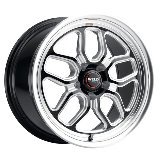 Weld S152 20X5 Laguna Drag 5X114.3 ET-38 BS1.66 Gloss Black MIL Dia 78.1