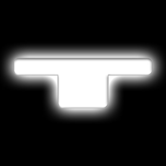 ORACLE Lighting Universal Illuminated LED Letter Badges - Matte White Surface Finish - T
