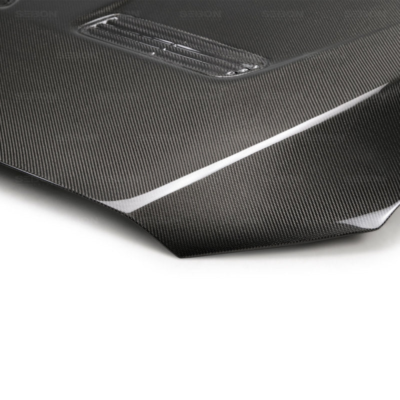 Seibon HD0809MITEVOX-OE Carbon Fiber OEM-Style Hood for 2008–2015 Mitsubishi Lancer EVO X