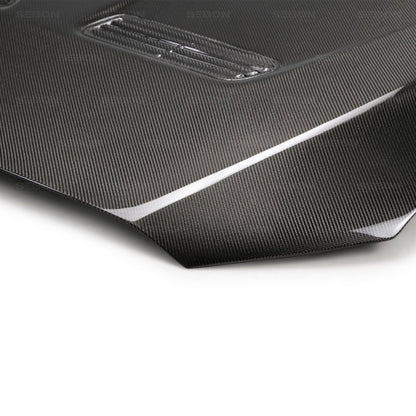 Seibon HD0809MITEVOX-OE Carbon Fiber OEM-Style Hood for 2008–2015 Mitsubishi Lancer EVO X