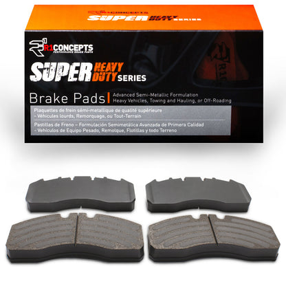 R1 Front & Rear Super Heavy Duty Brake Pads 1995-2024 Autocar Llc/Foretravel & More - 2214-1311-00