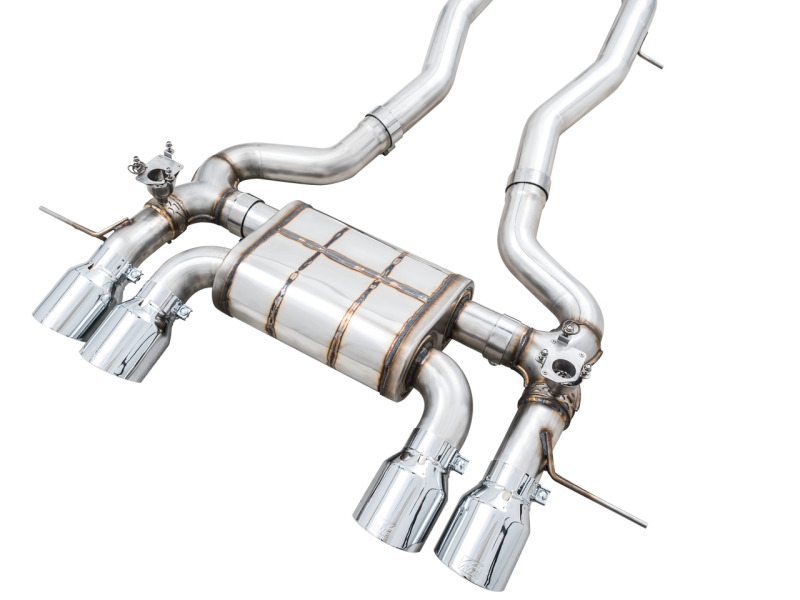 AWE SwitchPath Catback Exhaust for BMW G8X M3/M4 - Chrome Silver Tips AWE Tuning