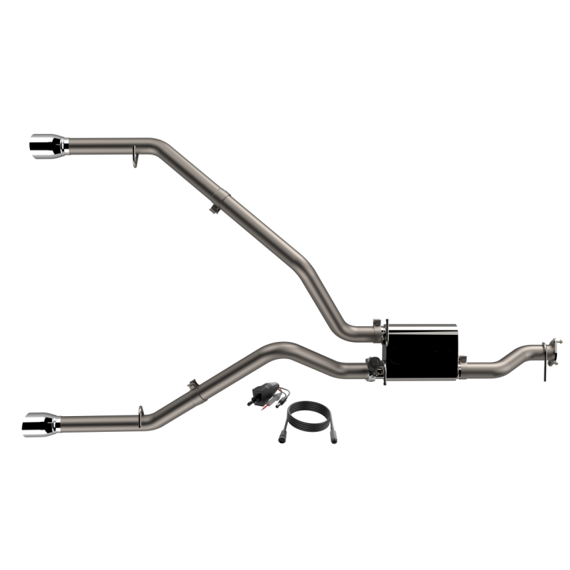 QTP 2019 + Ram 1500 CC/SB 5.7L Screamer 304 SS Cat Back Exhaust Split Rear Exit w/3in Tips QTP