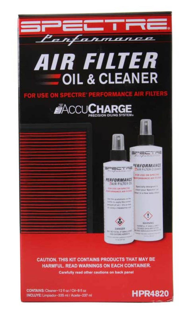 Spectre Accucharge Kit for HPR Filters (Includes 12oz. Cleaner / 8oz. Oil)