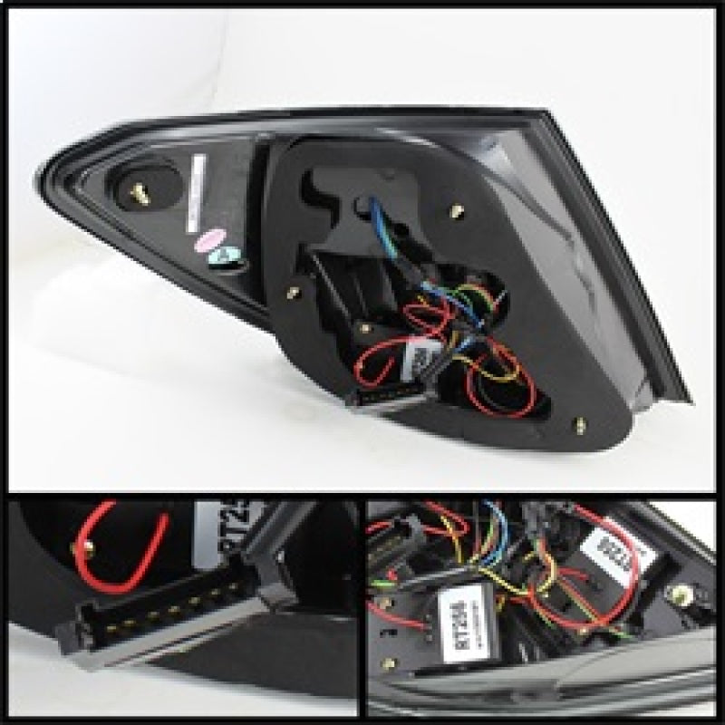 Spyder Mercedes Benz W204 C-Class 08-11 LED Tail Lights Incandescent - Smke ALT-YD-MBZC08-LED-SM SPYDER