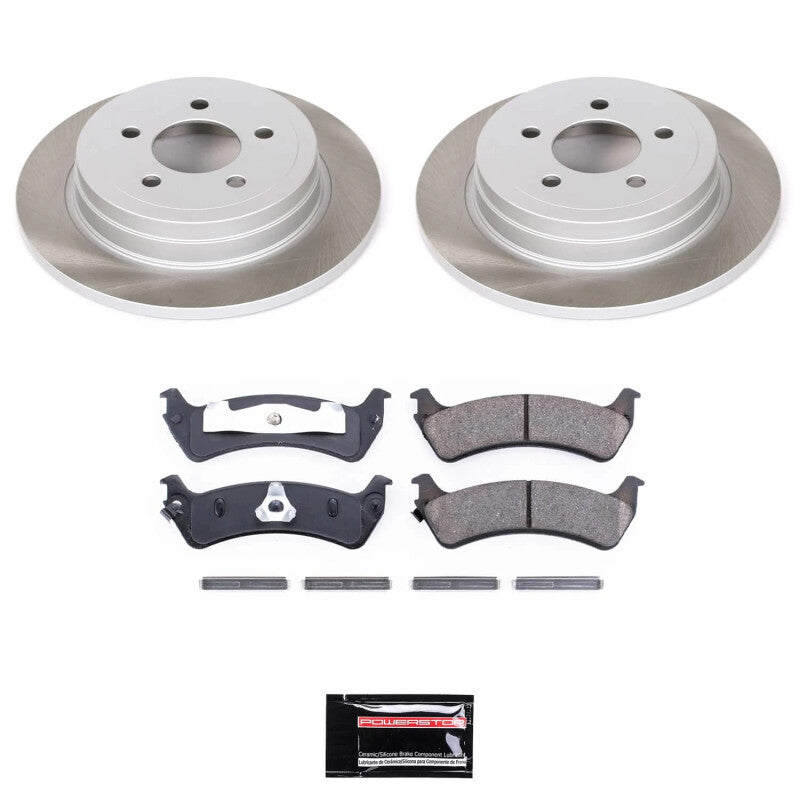 Power Stop 03-05 Ford Explorer Sport Trac Rear Semi-Coated Rotor Kit PowerStop