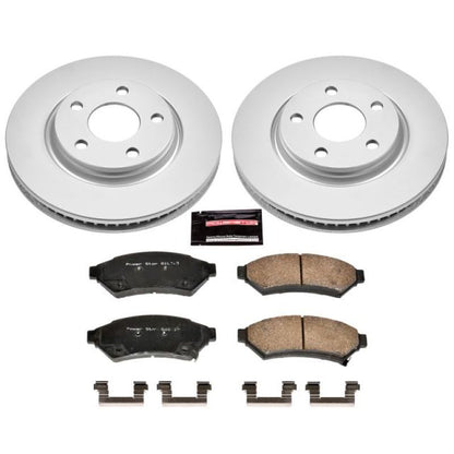 Power Stop 05-09 Buick Allure Front Z17 Evolution Geomet Coated Brake Kit PowerStop