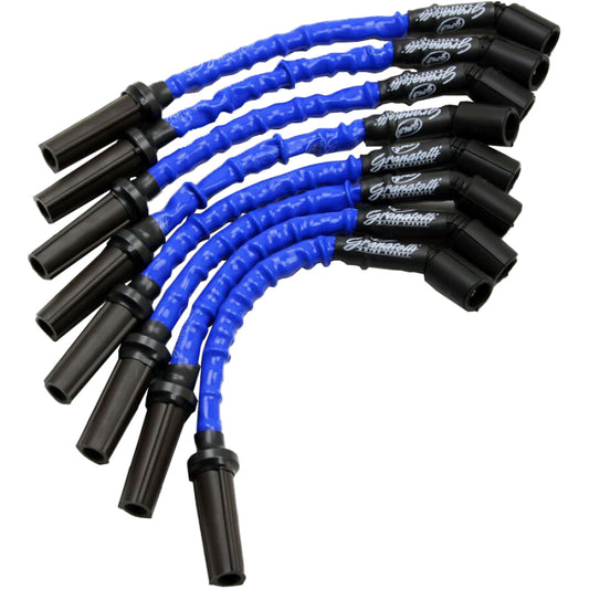Granatelli 1999-2023 GM Truck/SUV V8 (Except 8.1L) 9" Blue Coil-Near-Plug Ignition Wire Kit - Part 28-1629HTBL