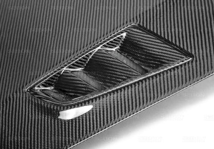 Seibon HD0607HDCV4D-MGII MGII-Style Carbon Fiber Hood for 2006–2011 Honda Civic 4DR