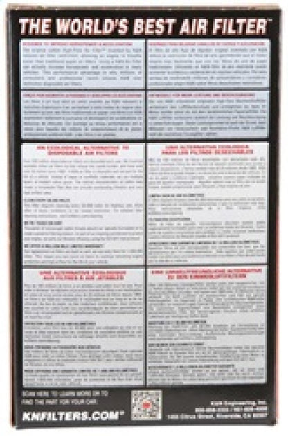 K&N Filter Universal Rubber Filter 3  Flange 4 1/2 Base inch 3 1/2 inch Top 5 3/4 inch Height K&N Engineering
