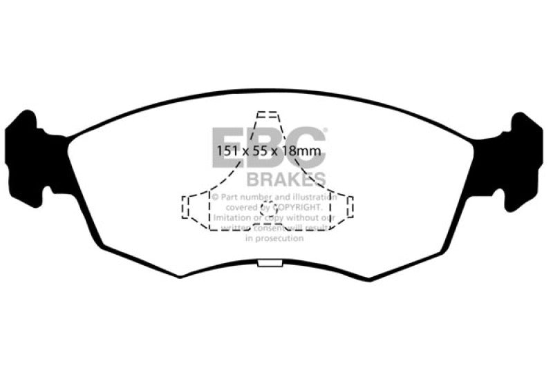 EBC RedStuff Front Brake Pads - DP3605/2C EBC