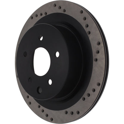 StopTech 08-12 Infiniti EX35 Cryo Drilled Sport Rear Right Rotor Stoptech