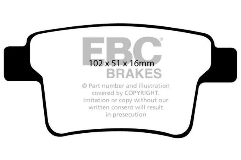 EBC YellowStuff Rear Brake Pads - DP41731R EBC