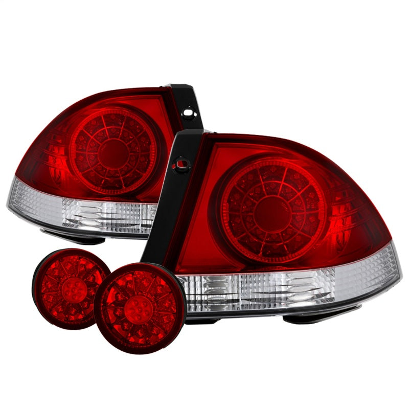 Spyder 01-03 Lexus IS300 LED Tail Lights - Red Clear ALT-YD-LIS300-LED-SET-RC SPYDER