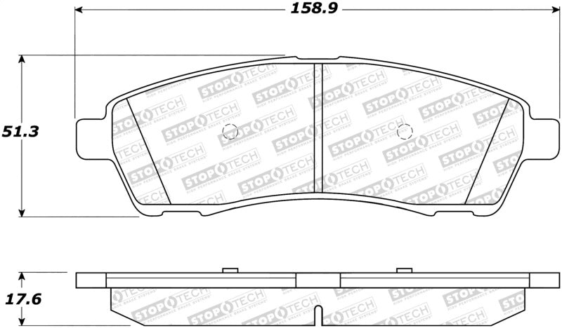 StopTech Premium Ceramic Brake Pads - 308.07570