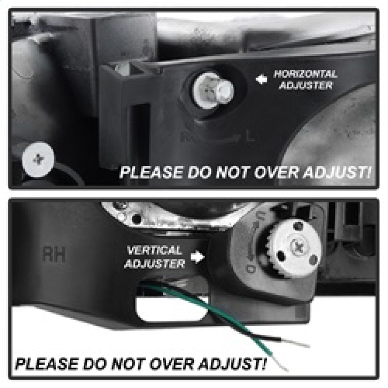 Spyder GMC Sierra 1500/2500/3500 99-06 V2 Projector Headlights - DRL - Chrome PRO-YD-CDE00V2-LB-C SPYDER