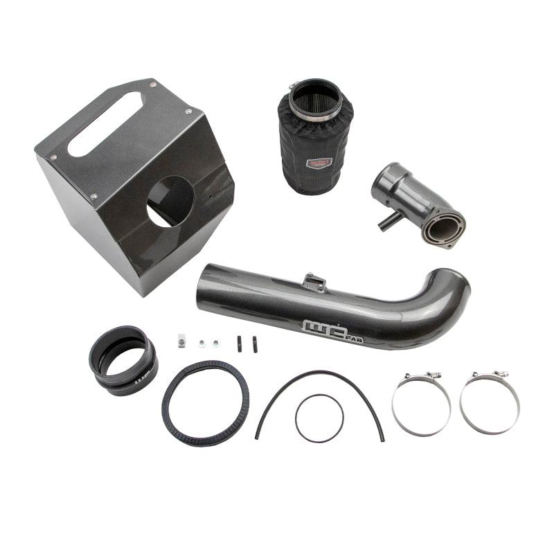 Wehrli 17-19 Chevrolet 6.6L L5P 4in Intake Kit Stage 2 - WCFab Grey Wehrli