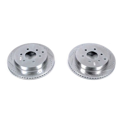 Power Stop 11-13 Infiniti QX56 Rear Evolution Drilled & Slotted Rotors - Pair PowerStop