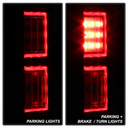 Spyder 18-19 Ford F-150 (w/o Blind Spot Sensor) LED Tail Lights - Blk Smk (ALT-YD-FF15018-LED-BSM) SPYDER
