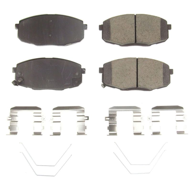 Power Stop 2018 Hyundai Elantra GT Front Z17 Evolution Ceramic Brake Pads w/Hardware PowerStop