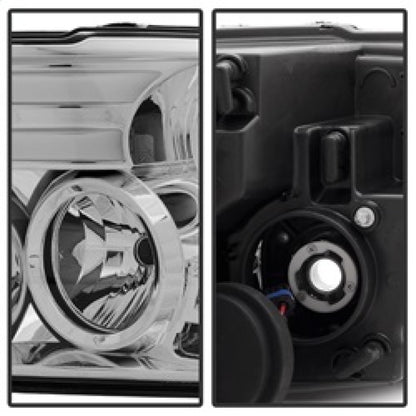 Spyder Dodge Ram 13-15 Projector Headlights Light Bar DRL Chrome PRO-YD-DR13-LBDRL-C SPYDER