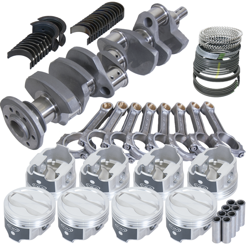 Eagle Chevy LT1 350 1Pc 3.750in Crank 5.700in I-Beam Rods -18cc 4.030in Pistons Rotating Assembly