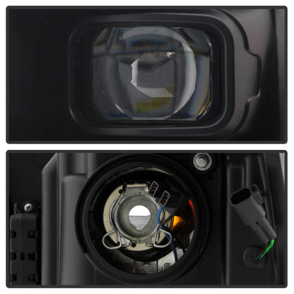 Spyder Dodge Ram 19-20 Halogen Model Projector Headlights Chrome PRO-YD-DR19HALSI-SEQ-BK SPYDER